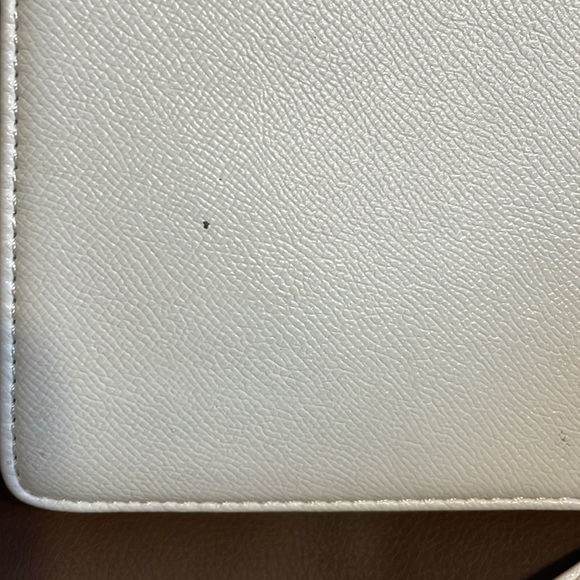 Badgley Mischka white studded 2 way vegan leather purse $275 retail - Picture 4 of 9